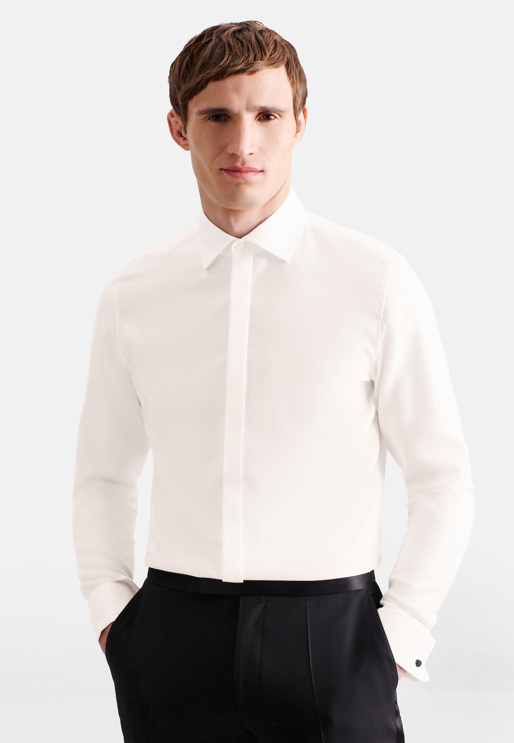 Herren Smokinghemd - Uni