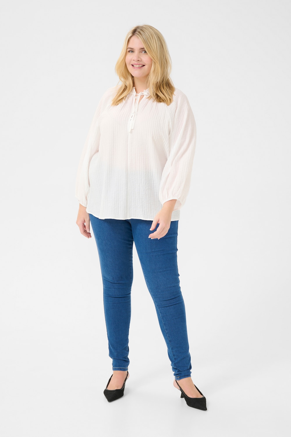 Langarm-Bluse Regular fit