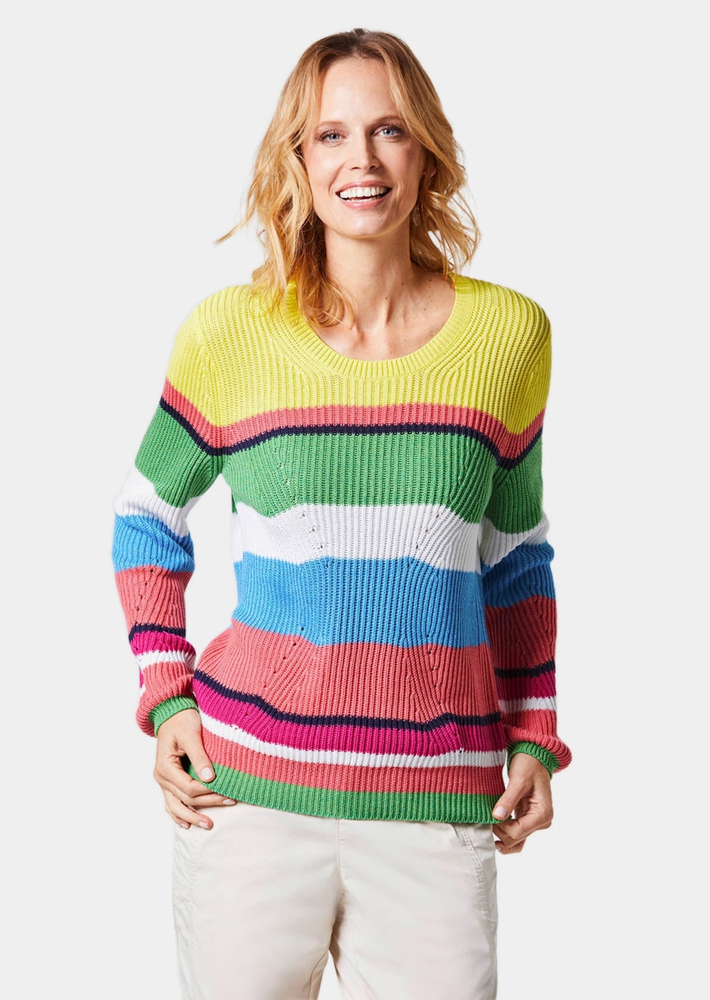 Pullover im Baumwoll-Mix