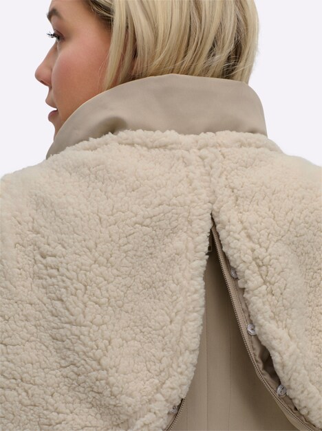 Parka Langarm Uni Stehkragen