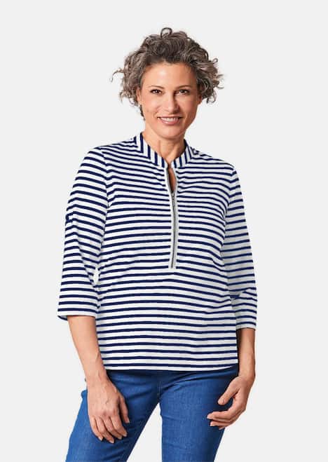 Sportives Ringelshirt in Longform