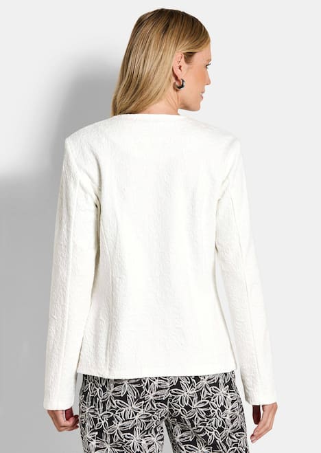 Elegante Baumwolljacke mit Struktur