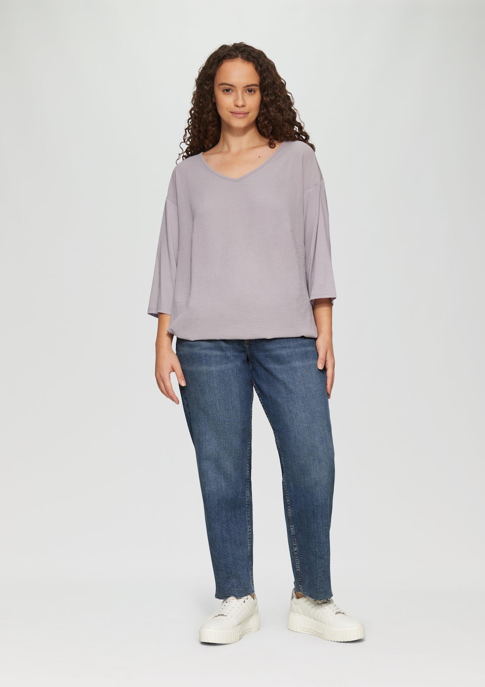 Cropped-Jeans / Slim Fit / Mid Rise / Straight Leg