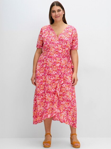 Sommerkleid Kurzarm Mehrfarbig