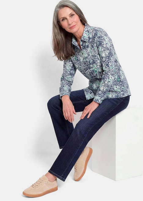 Hemdbluse mit Paisley-Druck