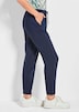 Effen blauwe stoffen broek SARA