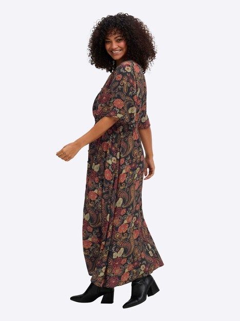 Kleid Kurzarm Ohne Kragen