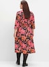 Blusenkleid 3/4-Arm Blumen