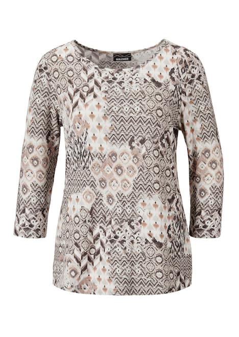 Edles Printshirt mit Allover-Druck