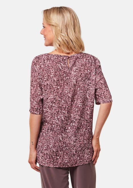 GOLDNER Blouse met print Chiffon blouse met een kleurrijke print