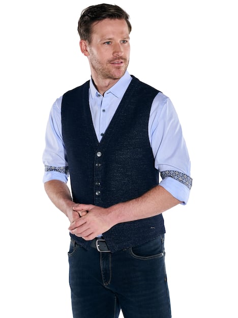 engbers Herren Sakko-Weste regular , Saphirblau