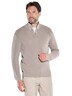 engbers Herren Pullover mit Rippstruktur , Beige