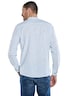 Herren Langarm-Hemd gestreift , Gruen