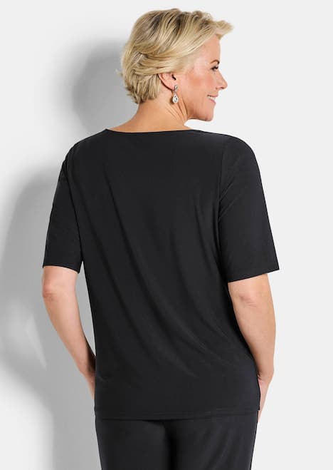 Jerseyshirt mit Glitzersteinen