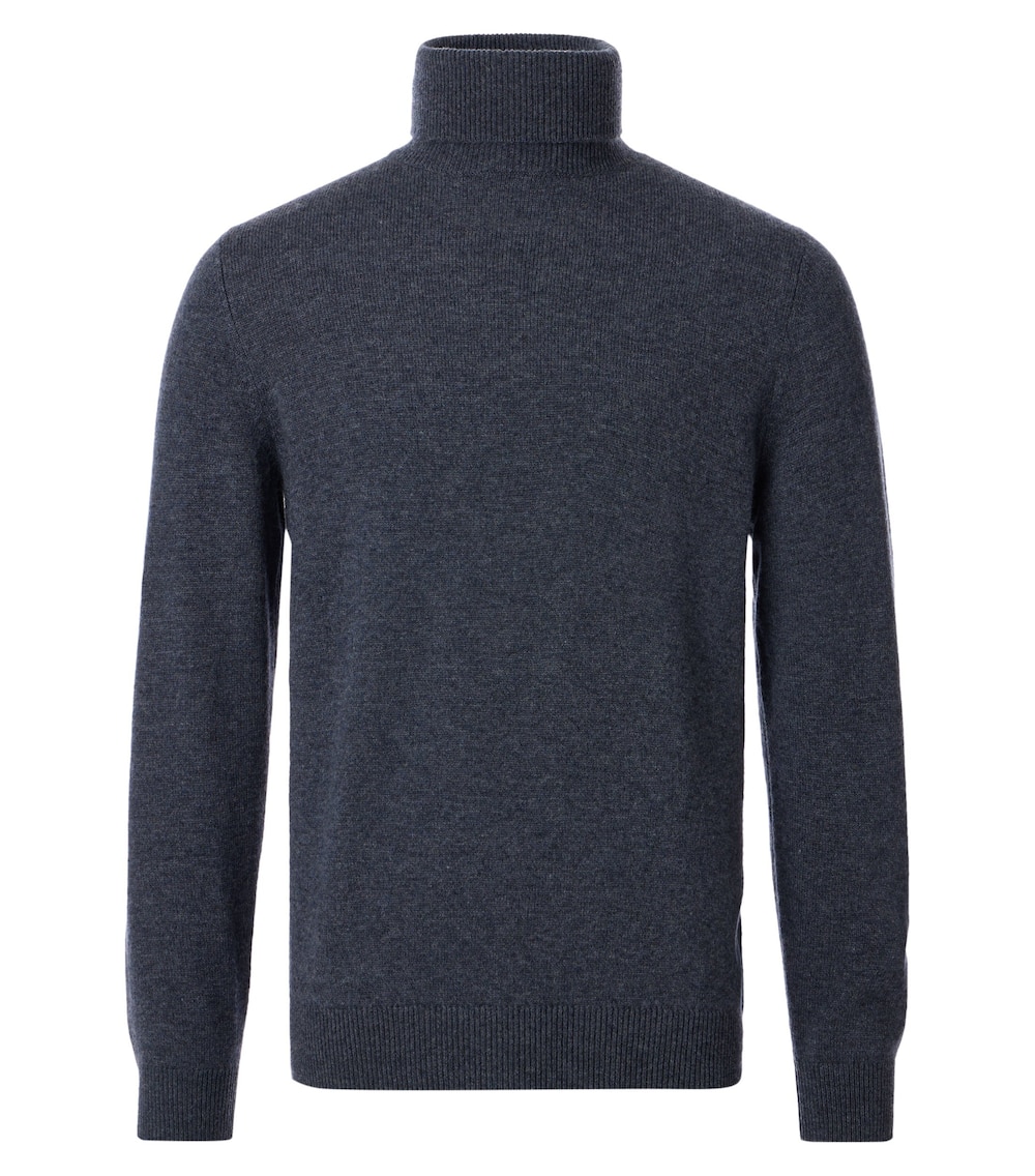 Rollkragenpullover uni