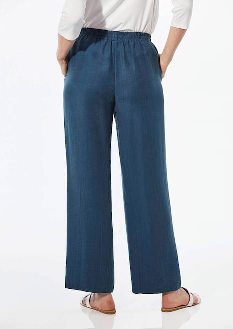 GOLDNER Broek VERA Wijde broek VERA met een lichte glans