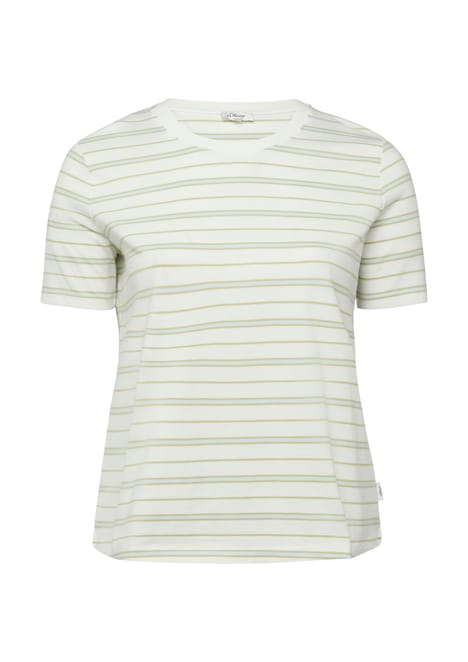 Jersey-T-Shirt mit Streifen