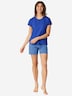 Schiesser Damen Pyjama Casual Essentials royal