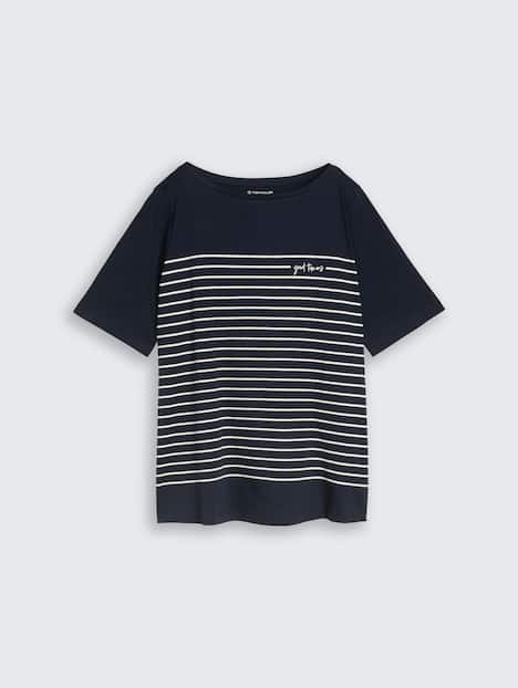 T-Shirt mit Streifenmuster