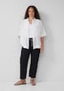 Cropped-Jeans / Mid Rise / Straight Fit / offener Saum