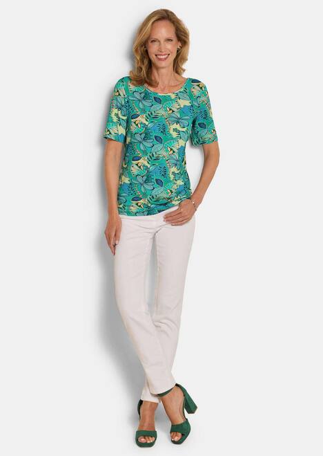 Cityshirt mit floralem Print