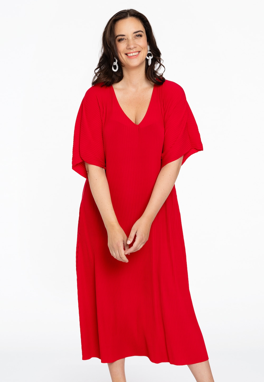 Kleid mit grafischem druck