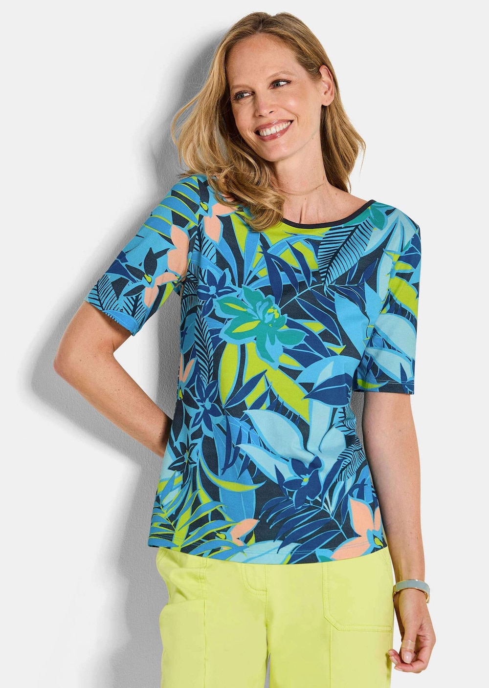Druckshirt mit floralem Print