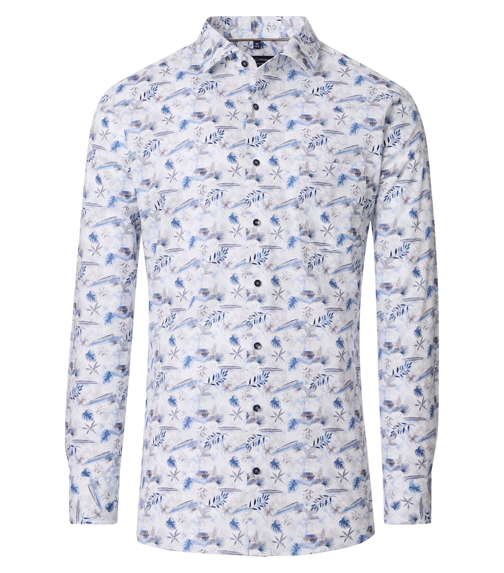 Businesshemd Print Modern Fit