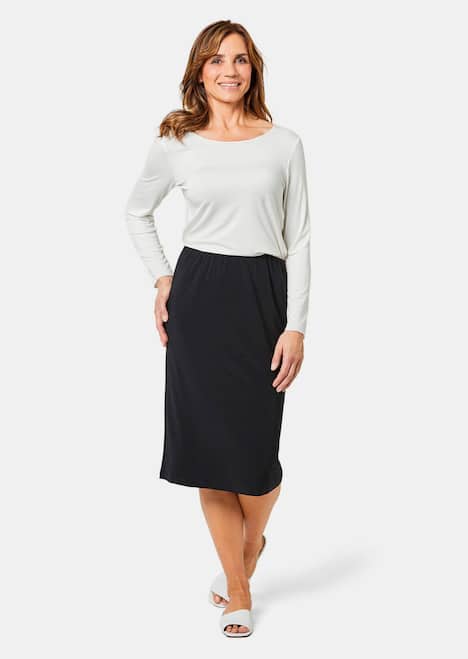 Mooi te combineren rok met elastische tailleband