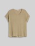 Loose Fit T-Shirt im Material-Mix
