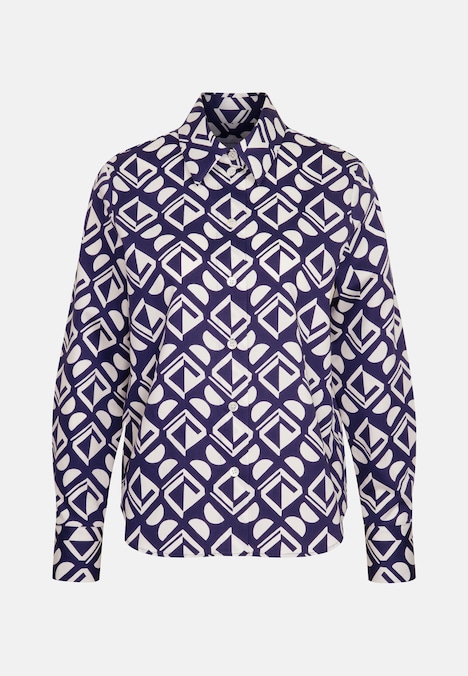 Damen Hemdbluse - Geometrische Muster