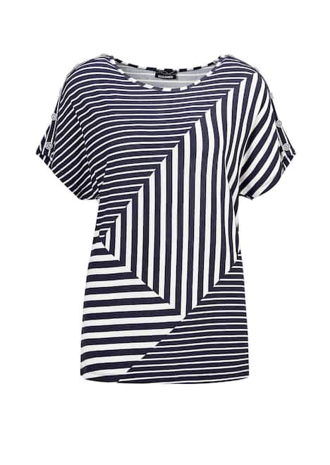 Shirt mit U-Boot-Ausschnitt