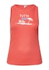 geripptes Tanktop mit Print