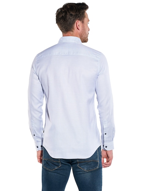 Herren Hemd langarm , Hellblau