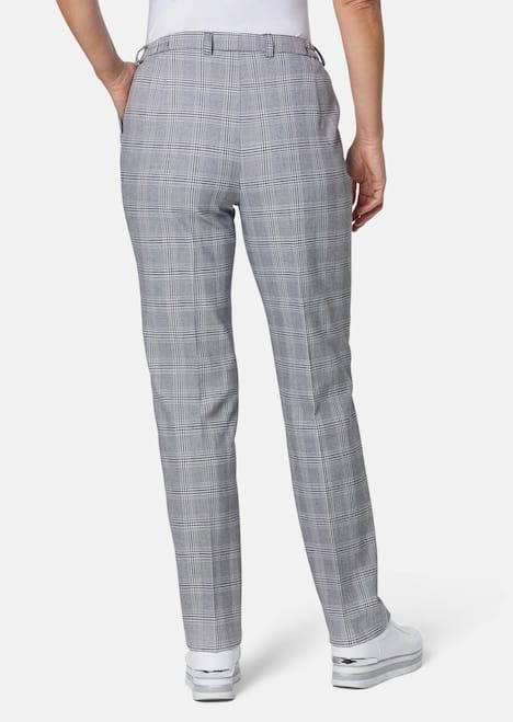 GOLDNER Geruite broek, comfort model Geruite broek, comfort model