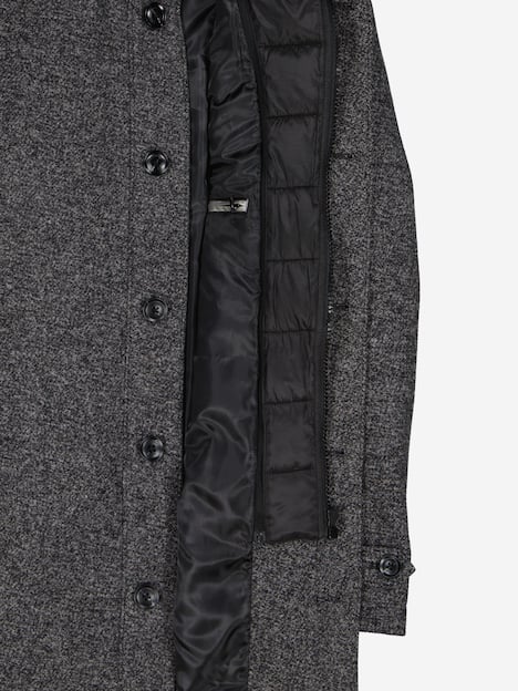 engbers Herren Mantel mit Inlet , Anthrazit