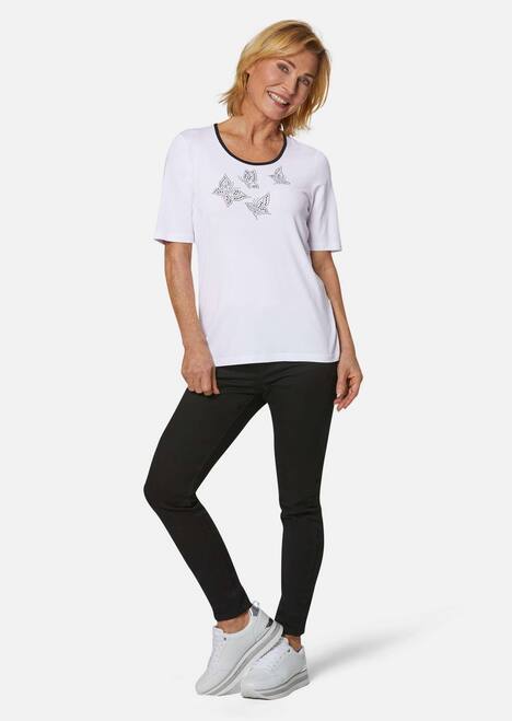 Modisches Blusenshirt mit Schmuckdetail