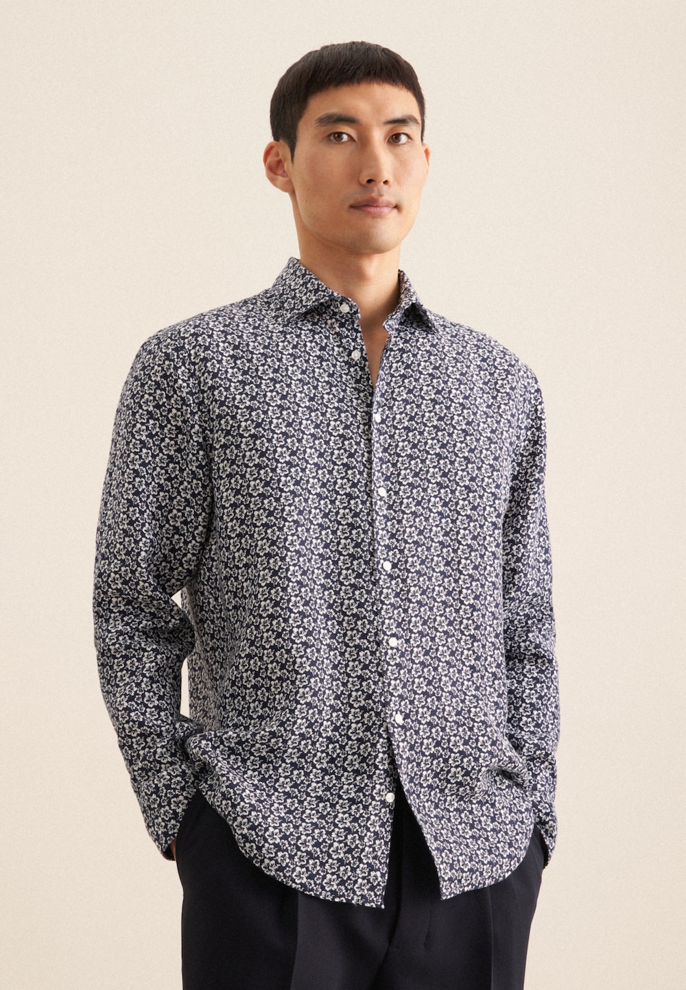 Herren Business Hemd - Floral