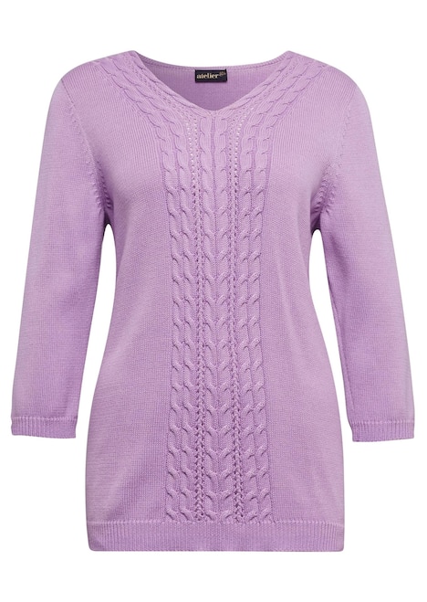 Superweicher V-Pullover in Leichtstrick