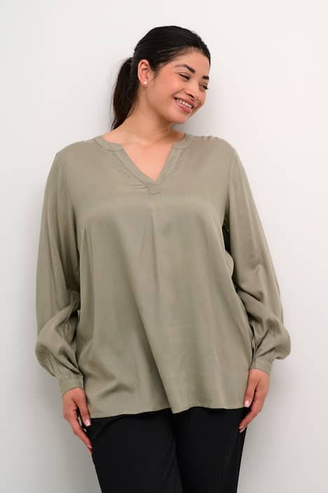 Langarm-Bluse Regular fit