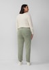 Gewaschene Hose im Slim Fit aus Baumwollsatin