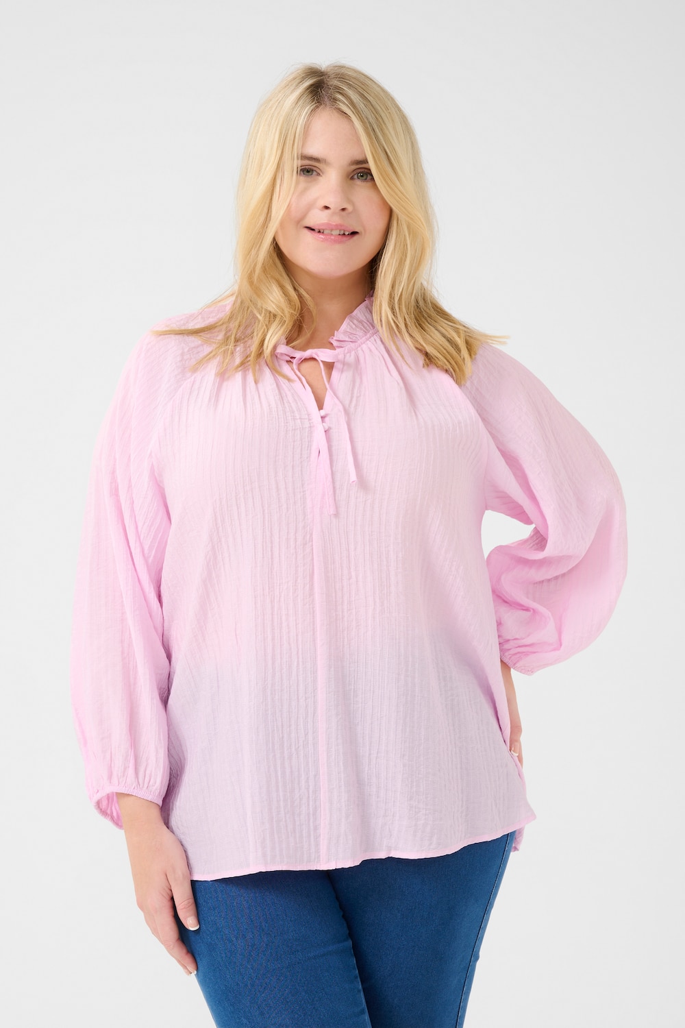 Langarm-Bluse Regular fit