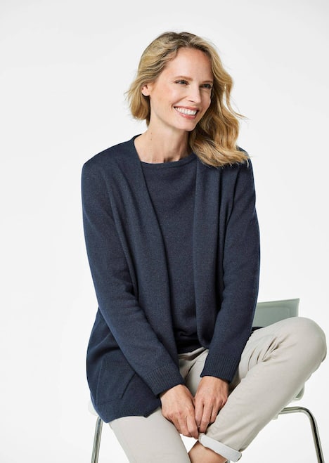 Langarm Feinstrick-Cardigan