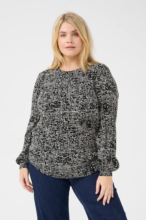 Langarm-Bluse Regular fit