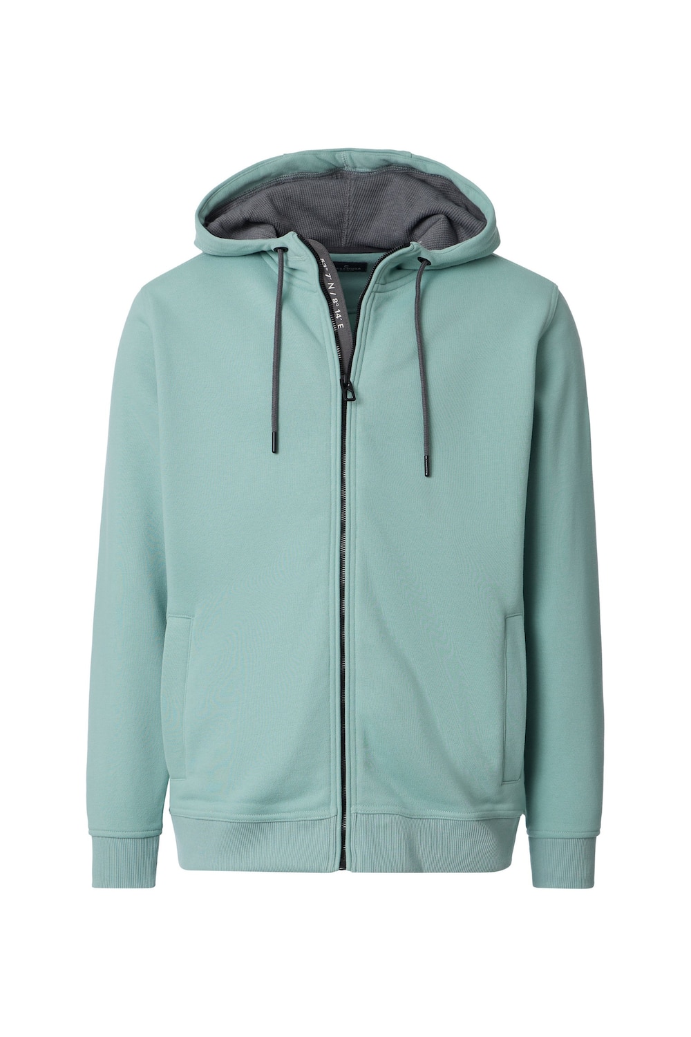 Sweatjacke mit Kapuze uni