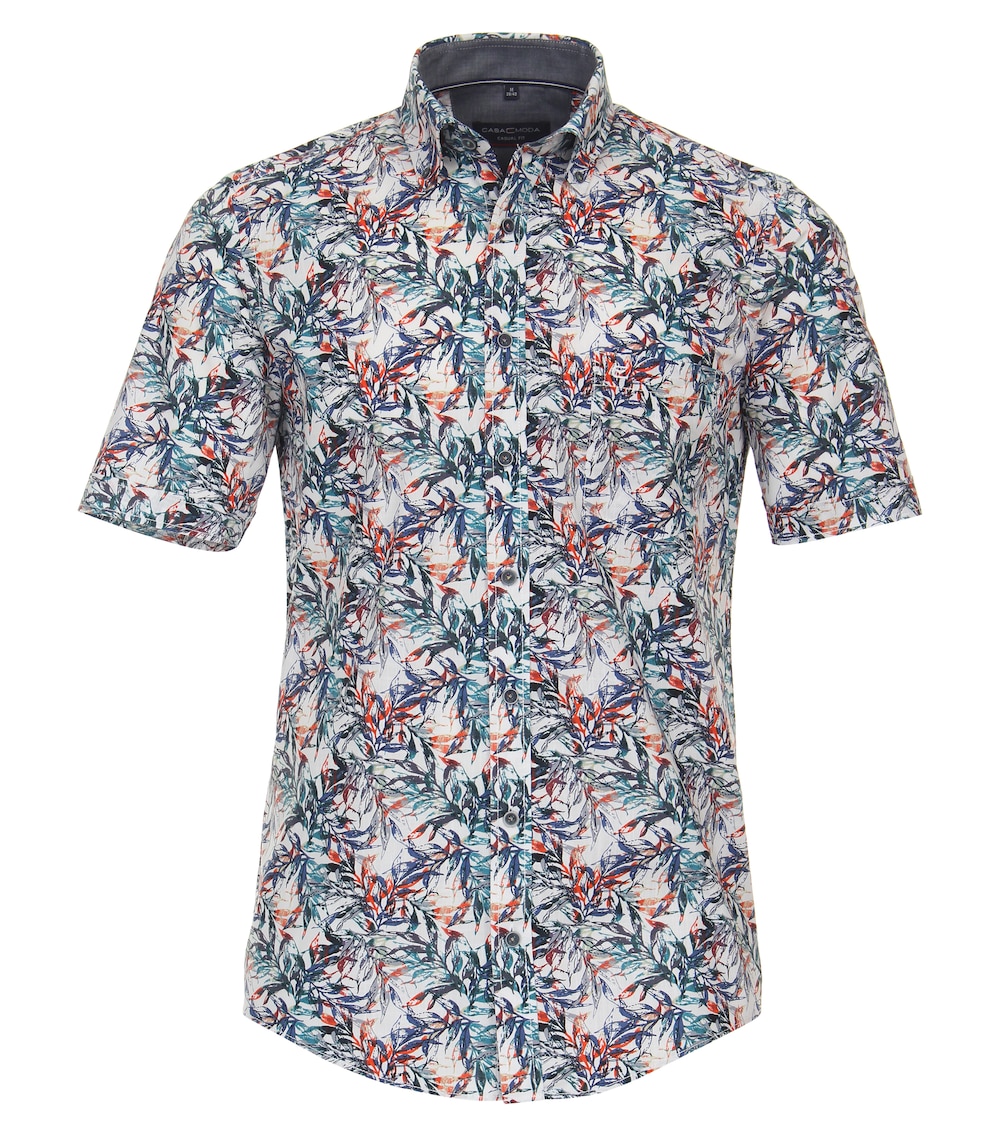 CASAMODA Freizeithemd Kurzarm Print Casual Fit