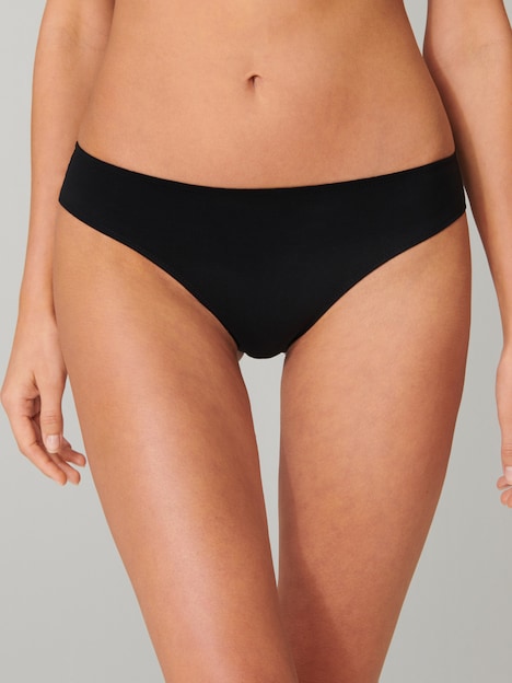 Schiesser Damen Slip Invisible Lace - schwarz