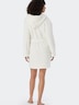 Schiesser Damen Bademantel Teddy Fleece - off-white
