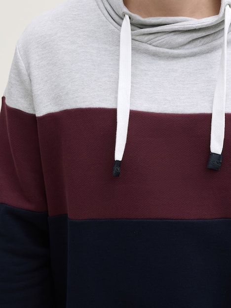 Sweatshirt mit Colour Blocking