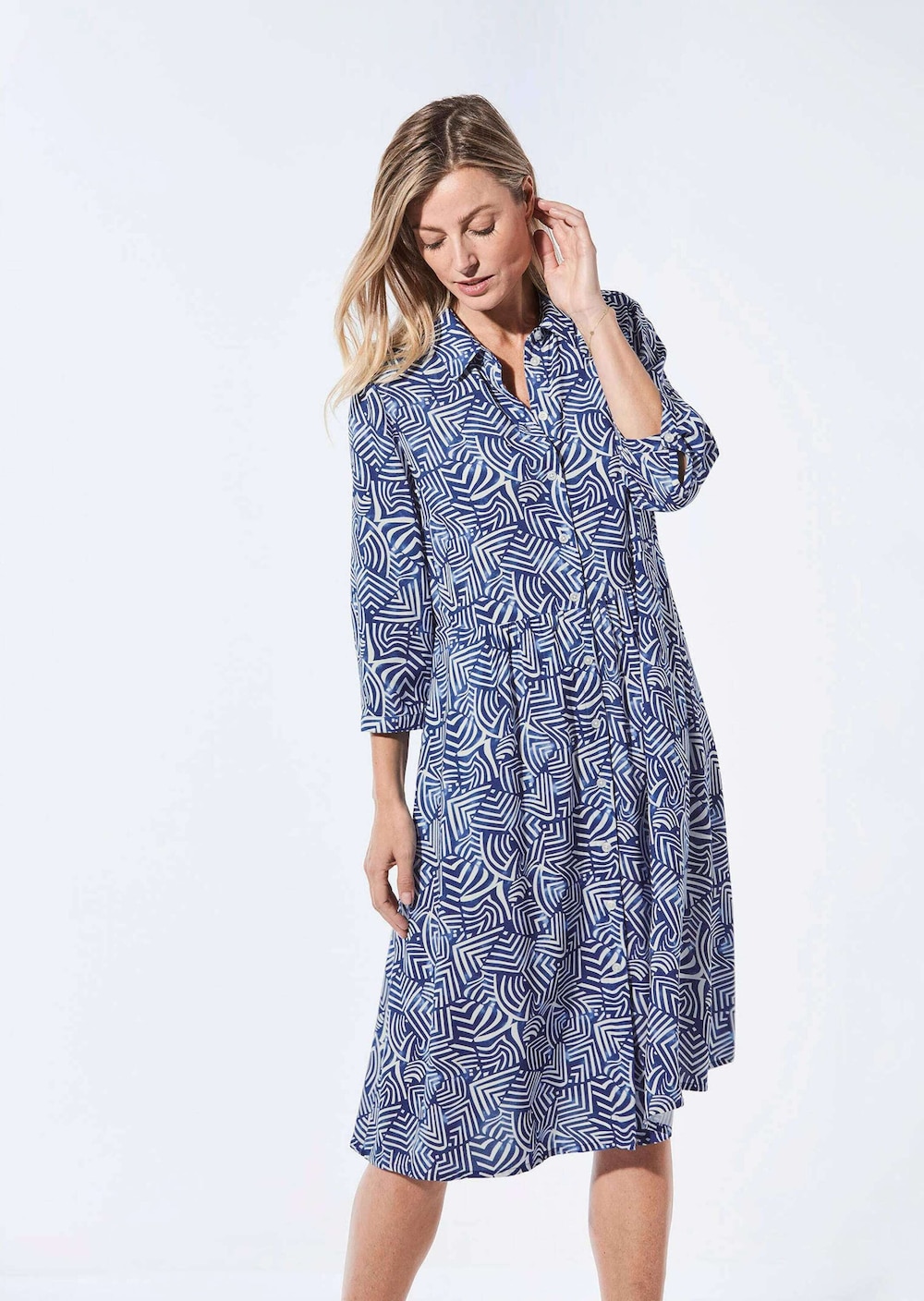 Blusenkleid mit Hemdkragen